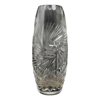 Art Deco Vase from Sudety Glassworks, Poland, 1960s For Sale