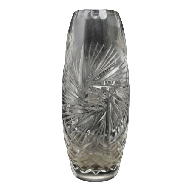 Art Deco Vase from Sudety Glassworks, Poland, 1960s For Sale