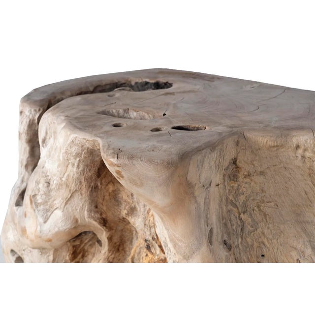 Late 20th Century Organic Root Wood Form Outdoor Teak Table For Sale - Image 4 of 4