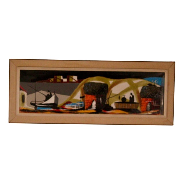 Henryk Rolinsky, Frankrite, 1950s, Oil on Canvas, Framed For Sale