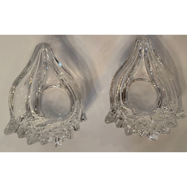 Mid-Century Modern Vintage Mid Century Sculptural Glass / Decorative Dishes – Pair For Sale - Image 3 of 15