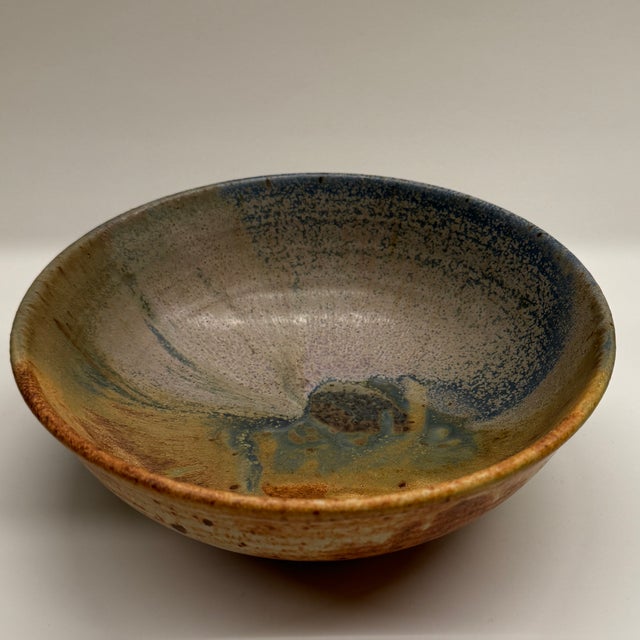 Signed Mid-Century Glazed Stoneware Bowl – Don Walton Studio Pottery For Sale - Image 4 of 12