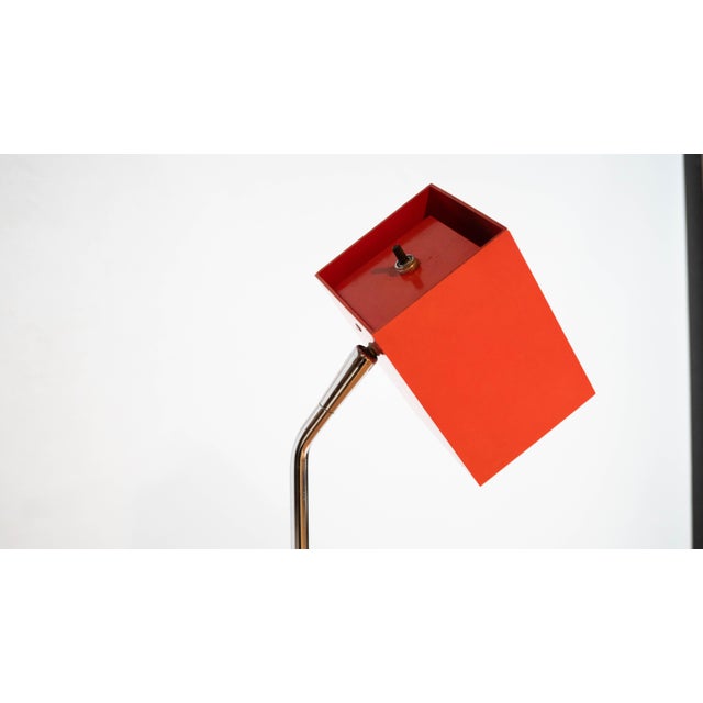 Orange Vintage Robert Sonneman Cube Floor Lamp for Kovac For Sale - Image 8 of 16