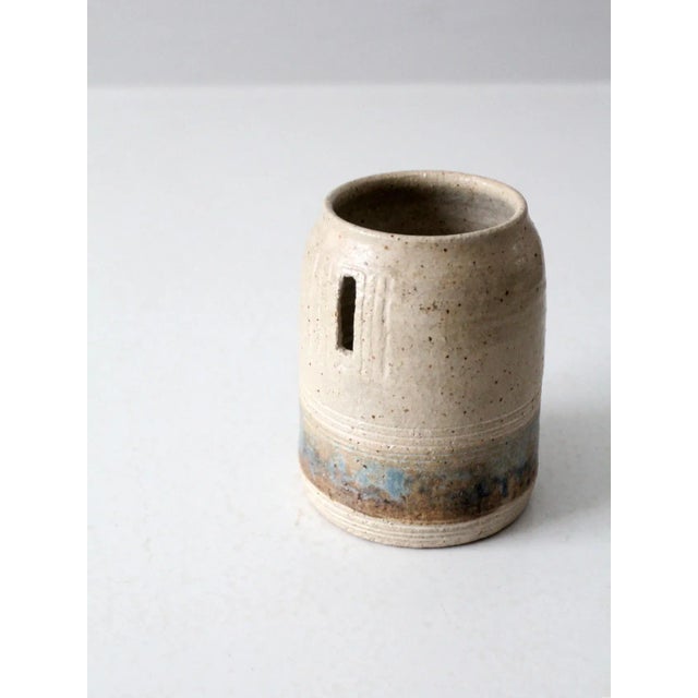 Ceramic Vintage Studio Pottery Vase For Sale - Image 7 of 10