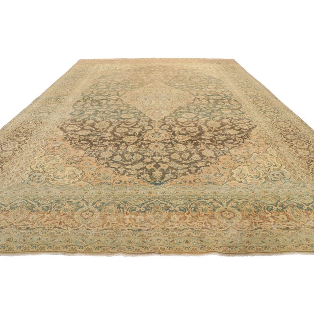 Early 20th Century Antique Persian Tabriz Rug - 09'08 X 13'08 For Sale - Image 5 of 11