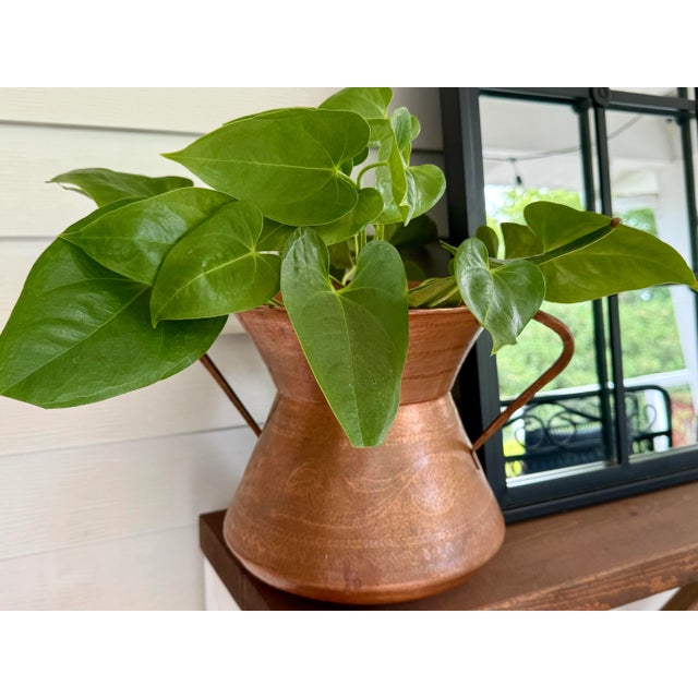 Rustic European Antique Italian Copper ‘Conca’ Amphora Style Water Vessel / Vase For Sale - Image 3 of 12