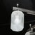 Silver Art Deco Style 10 Arm Frosted & Etched Glass Chandelier W/ Polished Nickel Frame For Sale - Image 8 of 18