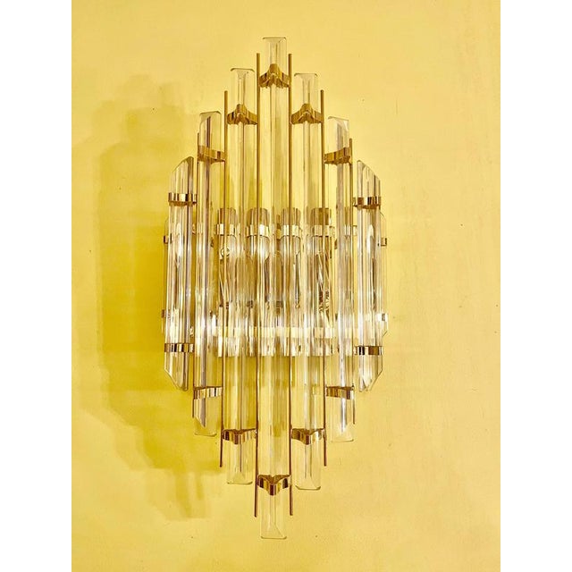 Murano Glass Wall Light from Venini, Italy, 1980s For Sale - Image 6 of 9