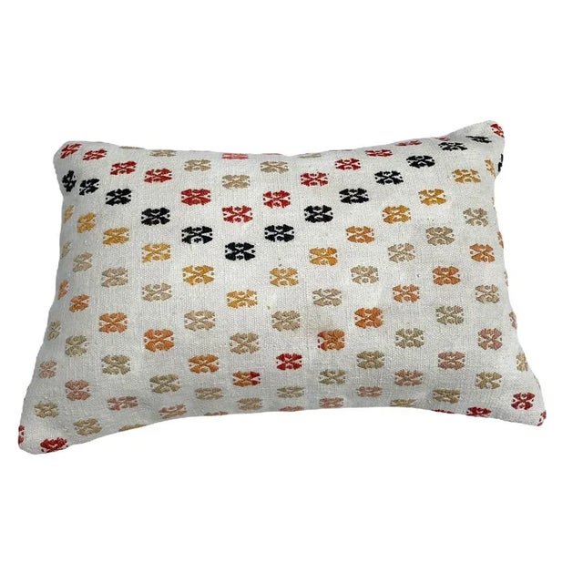 Vintage Turkish Handmade Cushion Cover, 1960s For Sale - Image 10 of 11