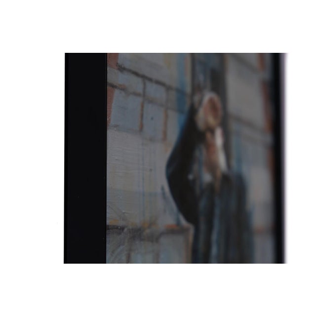 File, Index, Catalogue by Stefan Smit | Oil on panel of a figure in front of a tall building For Sale - Image 4 of 4
