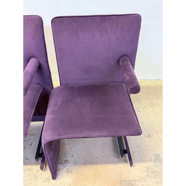 Maurizio Salvato Postmodern Point Chairs for Saporiti Italia - Set of Four For Sale - Image 9 of 12