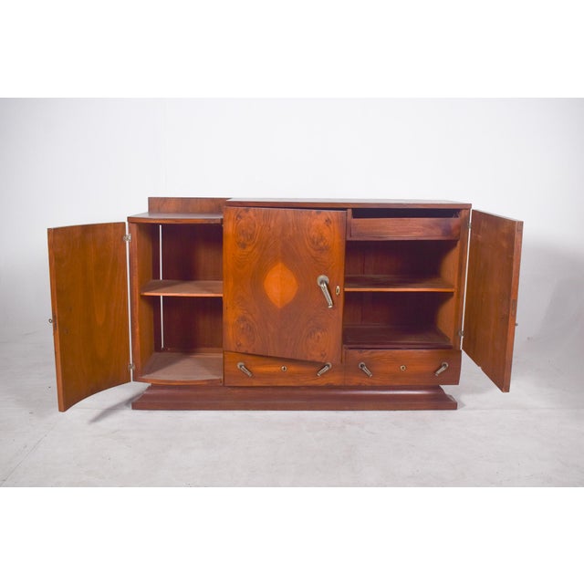 Vintage Portuguese Art Deco Sideboard, 1920 For Sale - Image 9 of 12
