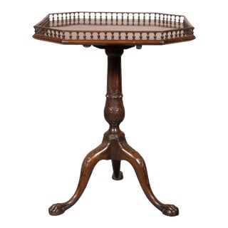 George III Style Mahogany Tilt Top Table For Sale