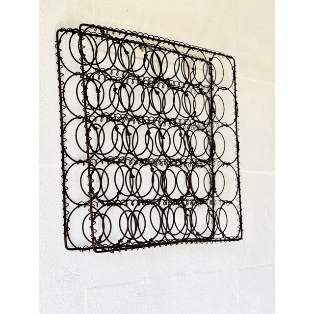 Charcoal Meshwire Wall Decoration For Sale - Image 9 of 10