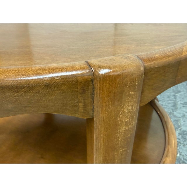 Wood Mid 20th Century Two-Tiered Side Tables, Pair For Sale - Image 7 of 12