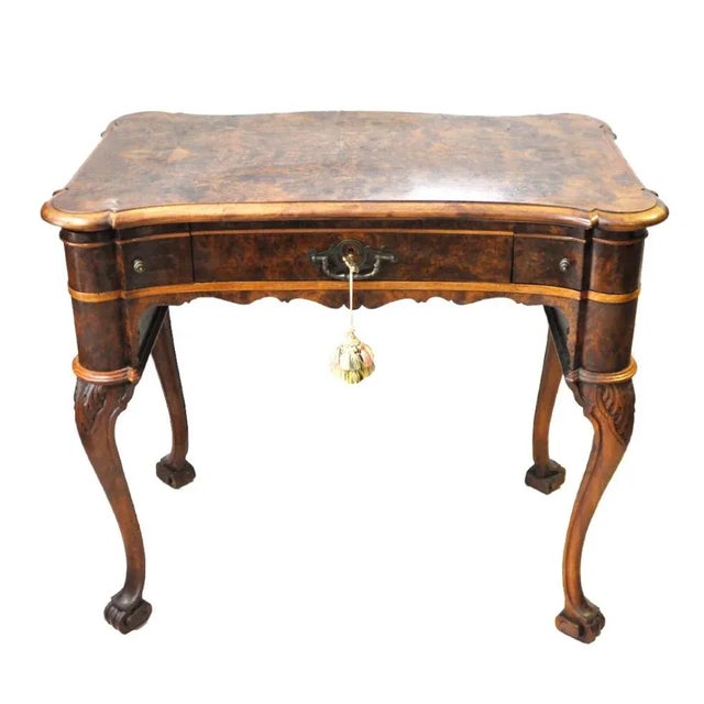 Vintage Wooden Desk, 1920s For Sale - Image 6 of 6