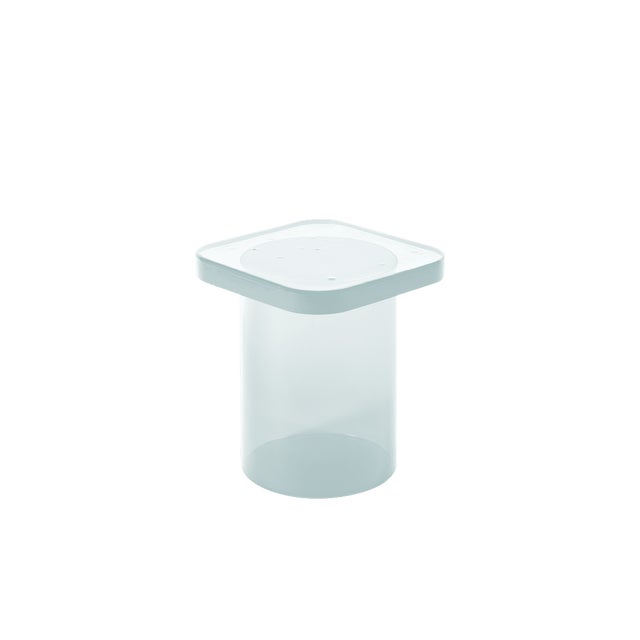 Alwa Square Three Side Table in Transparent by Sebastian Herkner for Pulpo For Sale - Image 8 of 8
