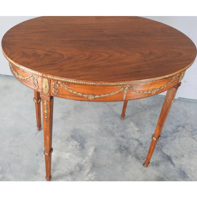Late 19th Century 19th Century French Oval Table With Ormolu For Sale - Image 5 of 9