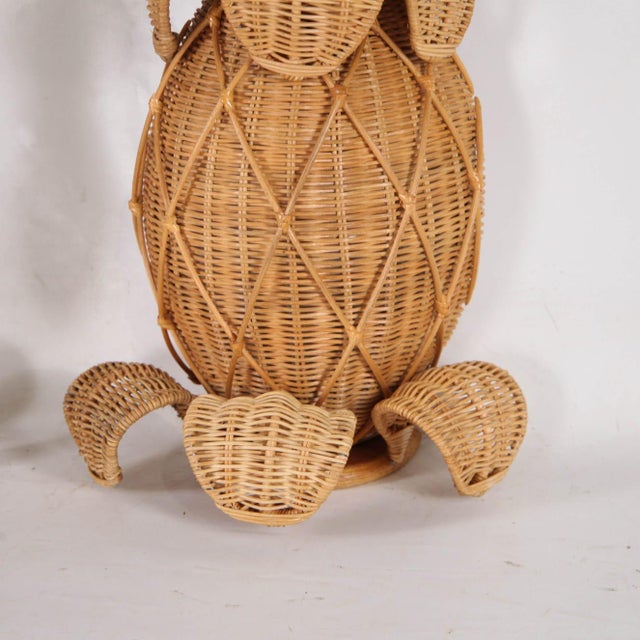 Pineapple Wicker Sconces, Set of 2 For Sale - Image 4 of 15