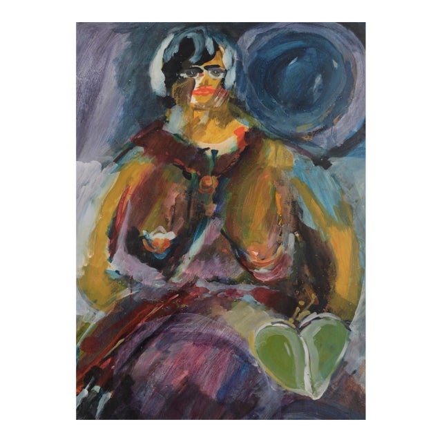 "Blue Heart Wife Love" San Francisco Figurative School -Joe Lysowski "Prankster" For Sale