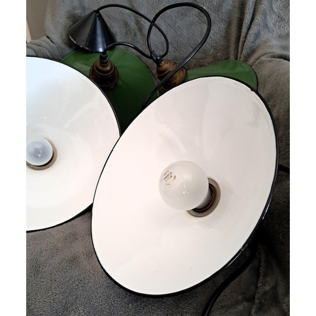 Vintage Industrial Bauhaus Ceiling Lights from Zenith, Belgium, 1930, Set of 4 For Sale - Image 4 of 14