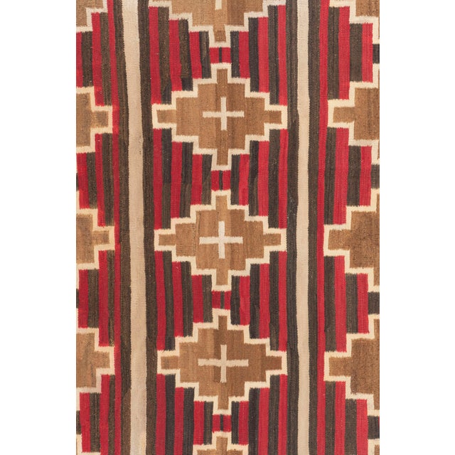 Textile Antique Navajo Style Rug 5'1 X 5'8 For Sale - Image 7 of 9