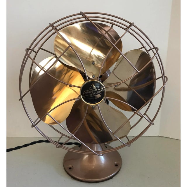 Totally restored and rewired, this beautiful fan was made in 1949 and was called the Golden Jubilee 6250-H. The color is...