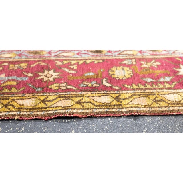Antique Turkish Silk Rug 3'6'' X 5'1'' For Sale In New York - Image 6 of 11