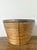 Vintage Boho Monumental Brass Rimmed Pencil Reed Bowl For Sale - Image 9 of 12