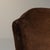 Upholstered wingback armchair in Deep Espresso Brown. Its deep espresso brown finish sets off rolled wing arms, turned...