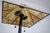 1980s Mission Arts & Crafts Style Floor Lamp W. Art Glass Shade For Sale - Image 9 of 12