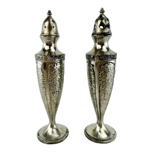 Vintage Silver Plate C&s Company Salt and Pepper Shakers, a Pair