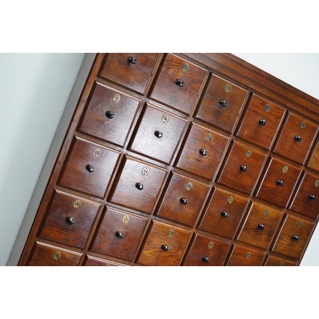 1920s Large Dutch Oak Apothecary Cabinet, 1920s For Sale - Image 5 of 18