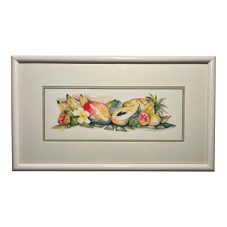 Vintage Still Life Serigraph by Nadine Ramelb Limited Edition 2/50 Custom Framed For Sale