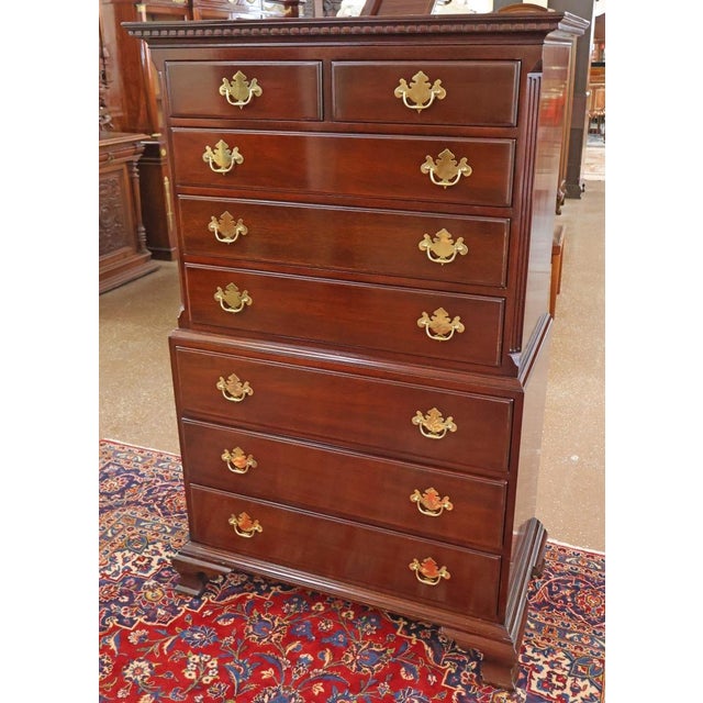 Kindel Furniture Mahogany Dresser Tall Chest High Chest Dimensions : 62" Tall X 39.5" tall X 21" Deep This gorgeous tall...