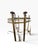 Vintage Pair of Hollywood Regency Style Wrought Iron Side End Tables With Heavy Octagonal Glass Tops For Sale In Pittsburgh - Image 6 of 12