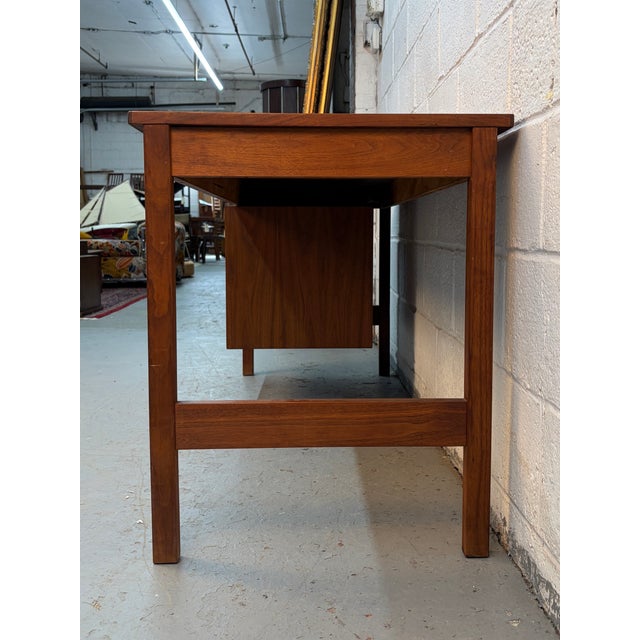 Mid-Century Modern Danish Teak Writing Desk For Sale - Image 4 of 16