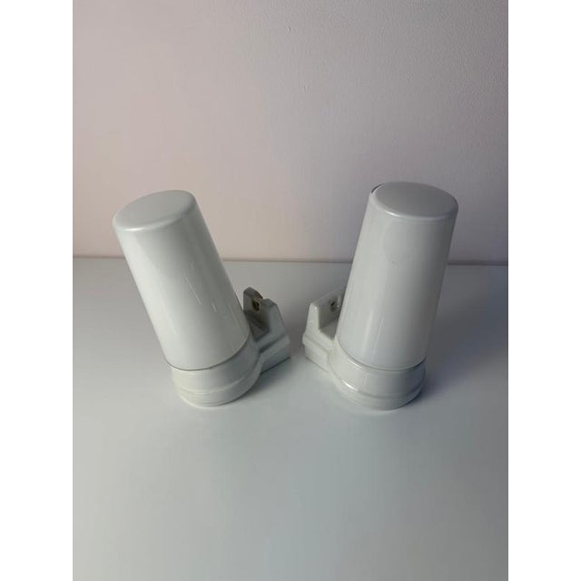 White Model 6080 Wall Lamp by Sigvard Bernadotte for Ifö, Set of 2 For Sale - Image 10 of 11