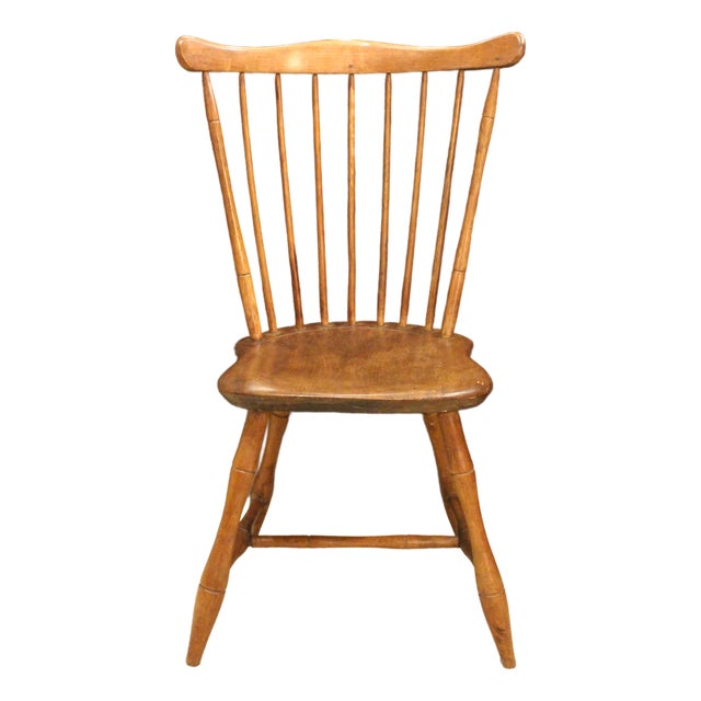 Early 19th Century Diminutive American Fan Back Windsor Side Chair For Sale