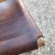 Brown Mid 20th Century Wood & Leather Cantilevered Chair For Sale - Image 8 of 9