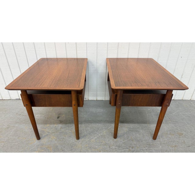 1960s Mid-Century Danish Modern Arne Vodder Teak Nightstands - Set of 2 For Sale - Image 5 of 9