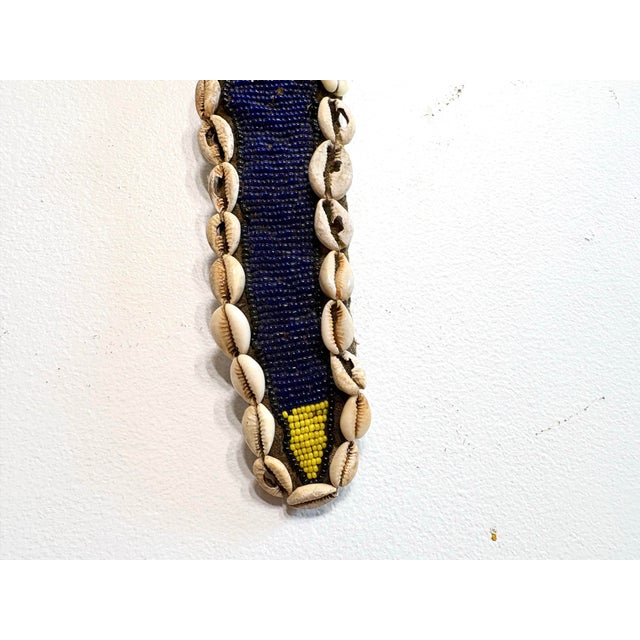 Vintage Yoruba Beaded Wall Hanging With Cowrie Shells (Diviner's Panel) For Sale - Image 4 of 7