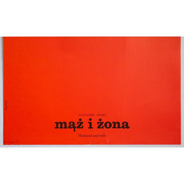 Modern 1985 Polish Movie Poster, Maz I Zona (Husband and Wife) - Pagowski For Sale - Image 3 of 3