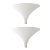 Vintage White Heksenhoed Sconces by Harco Loor, Set of 2 For Sale