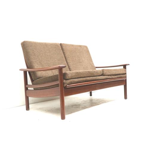 Vintage 2-seater Danish design teak sofa from the 1960s. Stylish vintage 2-seater sofa from Denmark, made in the 1960s and...