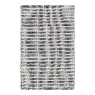Dash & Albert by Annie Selke Homer Blue Loom Knotted Wool/Viscose Rug, 2'6" x 8' For Sale