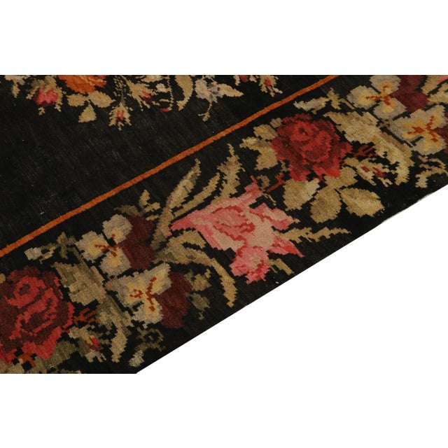 1950s Vintage Bessarabian-Design Turkish Red and Pink Wool Kilim Rug For Sale - Image 5 of 6