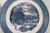 Mid 20th Century Mid-Century Modern Currier and Ives Large Blue Chop Plates Getting Ice Pattern - a Pair For Sale In Miami - Image 6 of 10