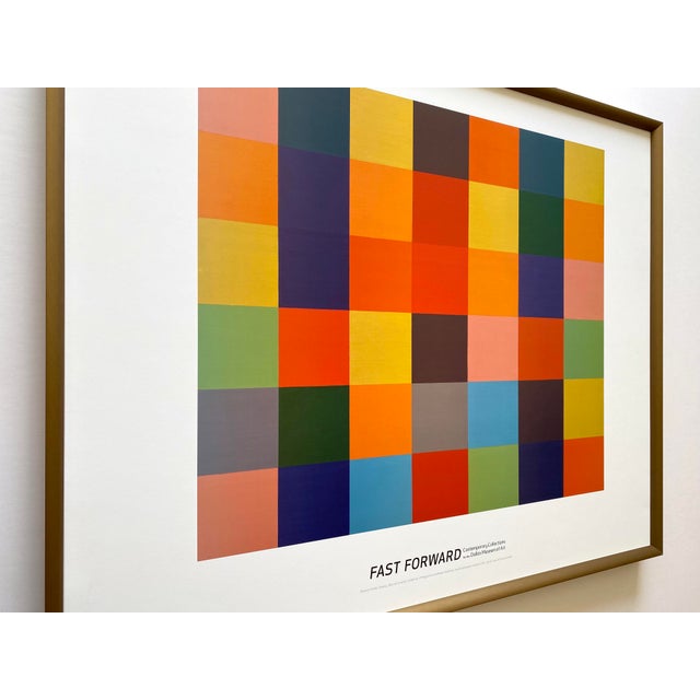 Ellsworth Kelly Modernist Offset Lithograph Print Framed