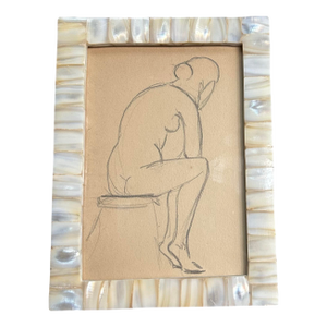 1940’s Original Abstract Female Nude Study Drawing